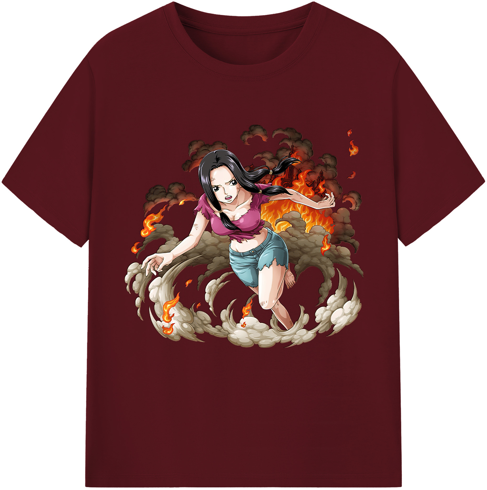 ワンピース ニコ・ロビン ONE PIECE Nico Robin 綿100％半袖Tシャツ（フロントプリント）